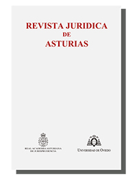 Cubierta revista Jurídica de Asturias